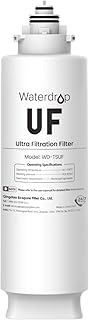 Waterdrop TSUF Ultra-Filtration Under Sink Water Filter, Replacement for Waterdrop TSU-W 3-Stage Ultra-Filtration Under Sink Water Filter System, 0.01 Micron, 4000 Gallons High Capacity. 1 Pack