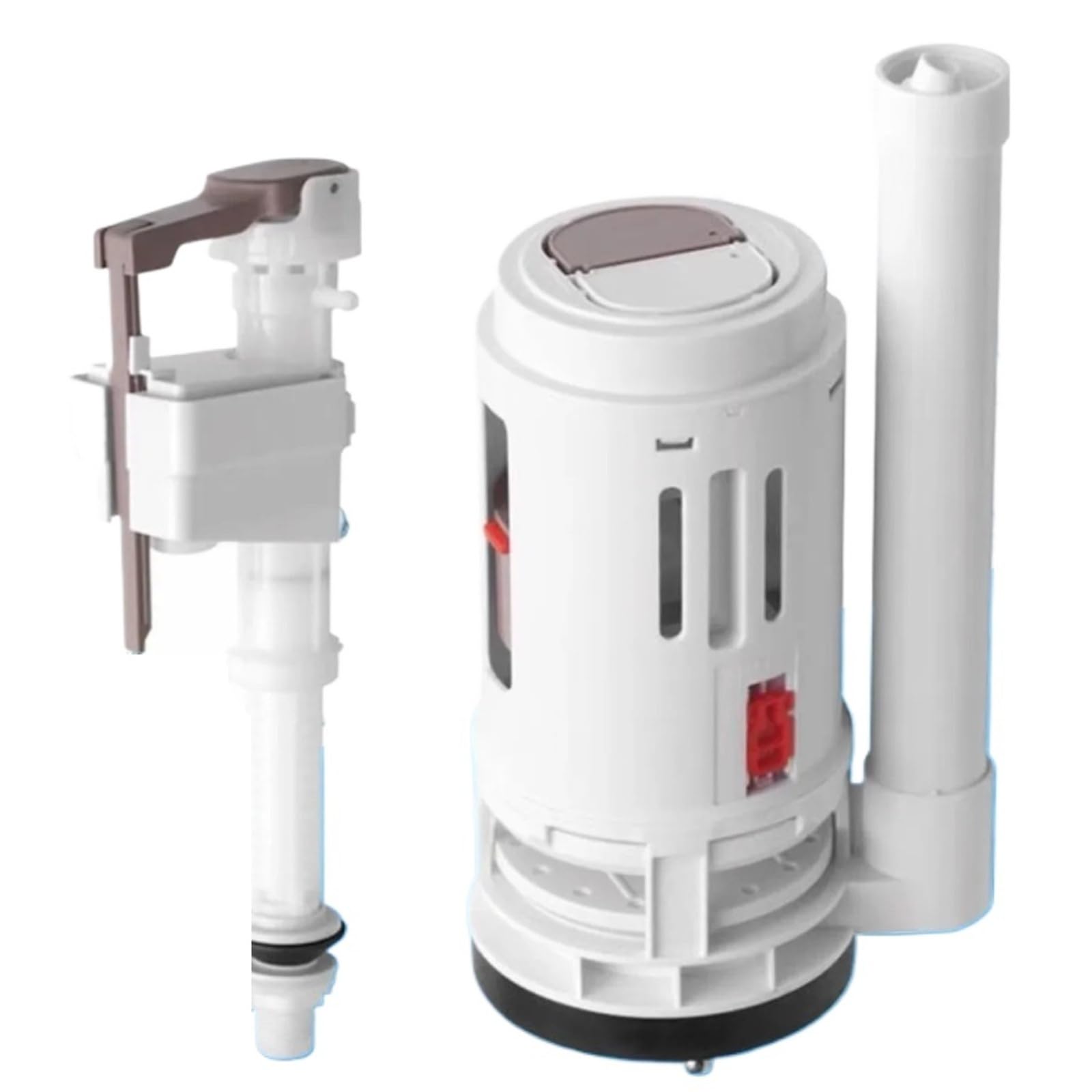 Owytmabq One Color Toilet Dual Fill Valve Large Drain Compatible With Outlet Connector(Drain Valve 20Cm)