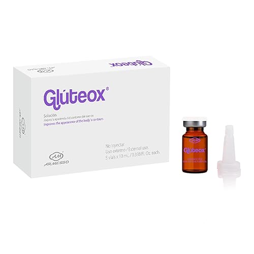 Gluteox 5 frascos de 03fl oz suero reafirmante de glúteos cosméticos