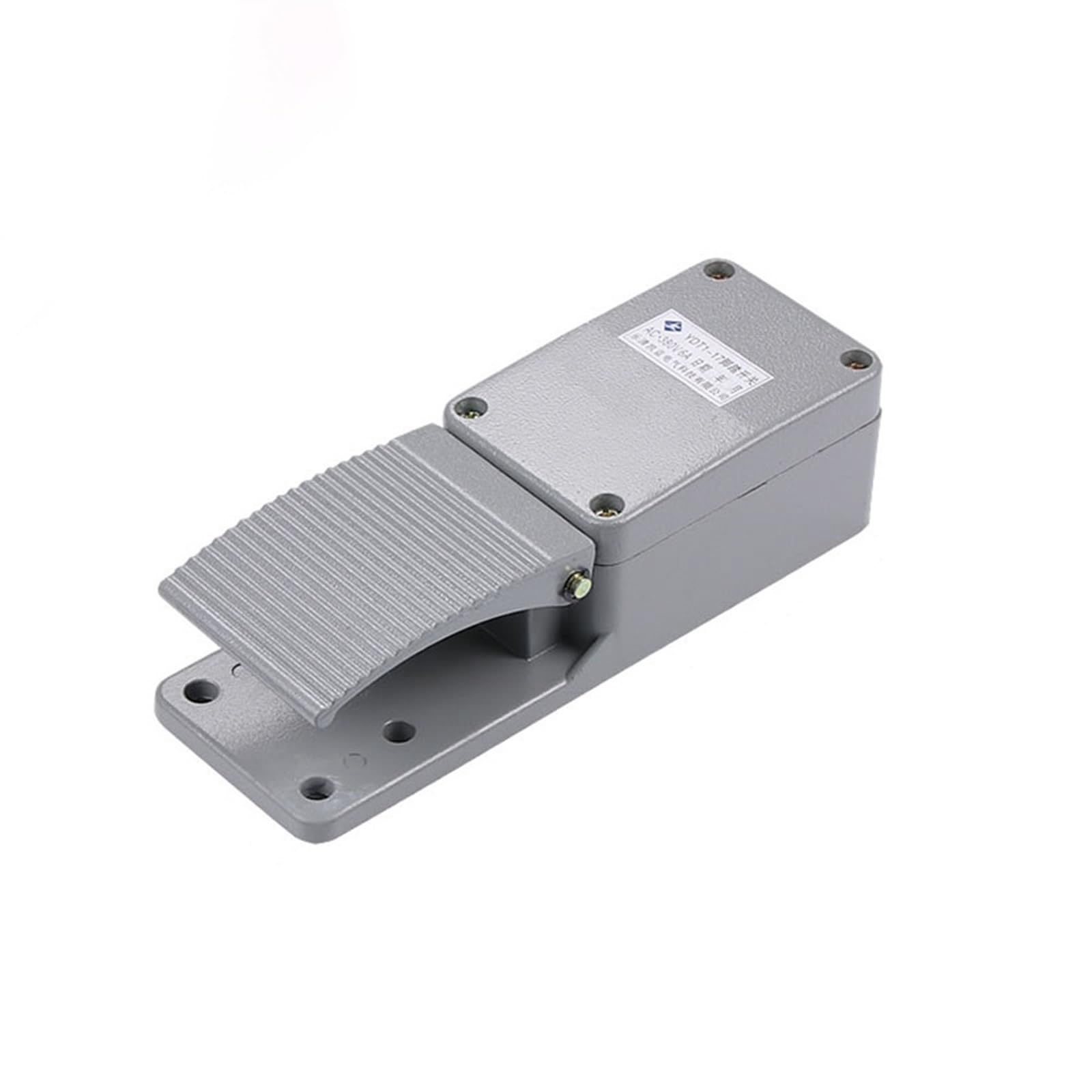 WQGQPXOB 1pcs Foot Pressure Switch Pedal YDT1-17 Aluminum Shell with KH9011 6A 380V