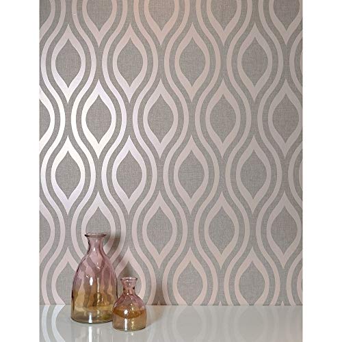 Arthouse 910201 - Carta da parati Luxe Ogee Dusky