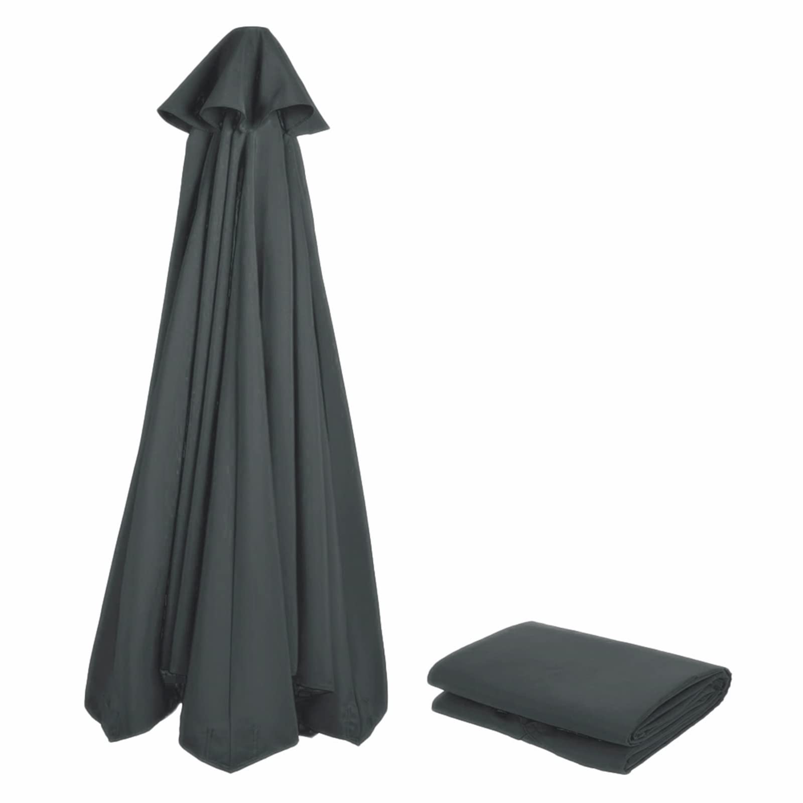 Copertura di ricambio per ombrellone 3 m/270 cm/2 m/230 cm/250 cm, 8 montanti/6 montanti, antracite/blu/grigio/rosso/beige, ombrellone in tessuto protezione UV 80 resistente al vento