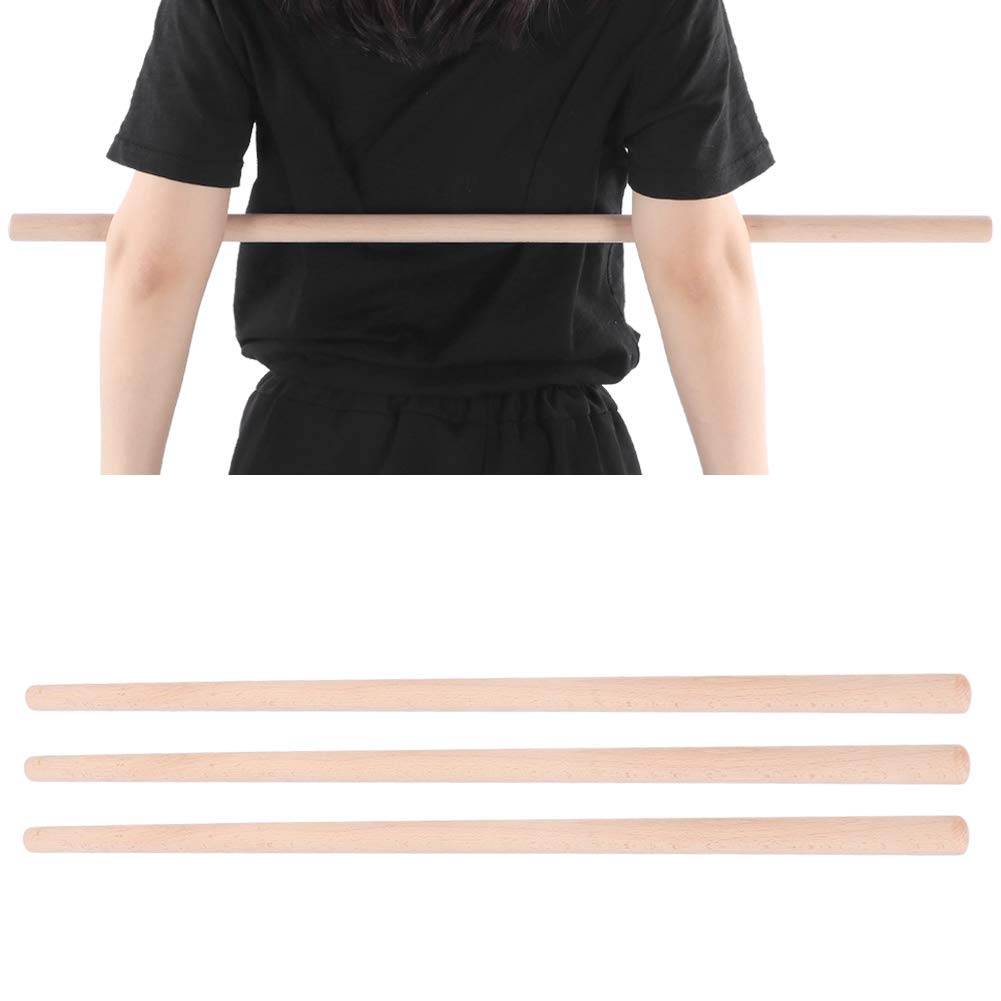 Palos de barra de yoga Conjunto de barra de Pilates Ejercicio de yoga port¨¢til Palo de pilate para estiramiento, escultura, torcedura