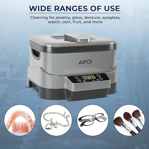AIPOI Ultraschallreinigungsgerät 1200ML, Ultraschallreiniger mit Gespaltener, Ultraschallbad zur...