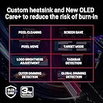 ASUS ROG Strix 26.5” 1440P QD-OLED Gaming Monitor (XG27ACDNG) -QHD (2560x1440), 360Hz, 0.03ms, Custom Heatsink, OLED Care+, G-SYNC Compatible, 99% DCI-P3, DisplayWidget, AI Gaming, 3yr Warranty - Image 3