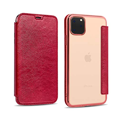 iPhone11 Pro Max チェリーレッド　手帳型　ガラスフィルム付き Amazon.co.jp: 【強化ガラス+リングホルダー付き】ケース・iPhone