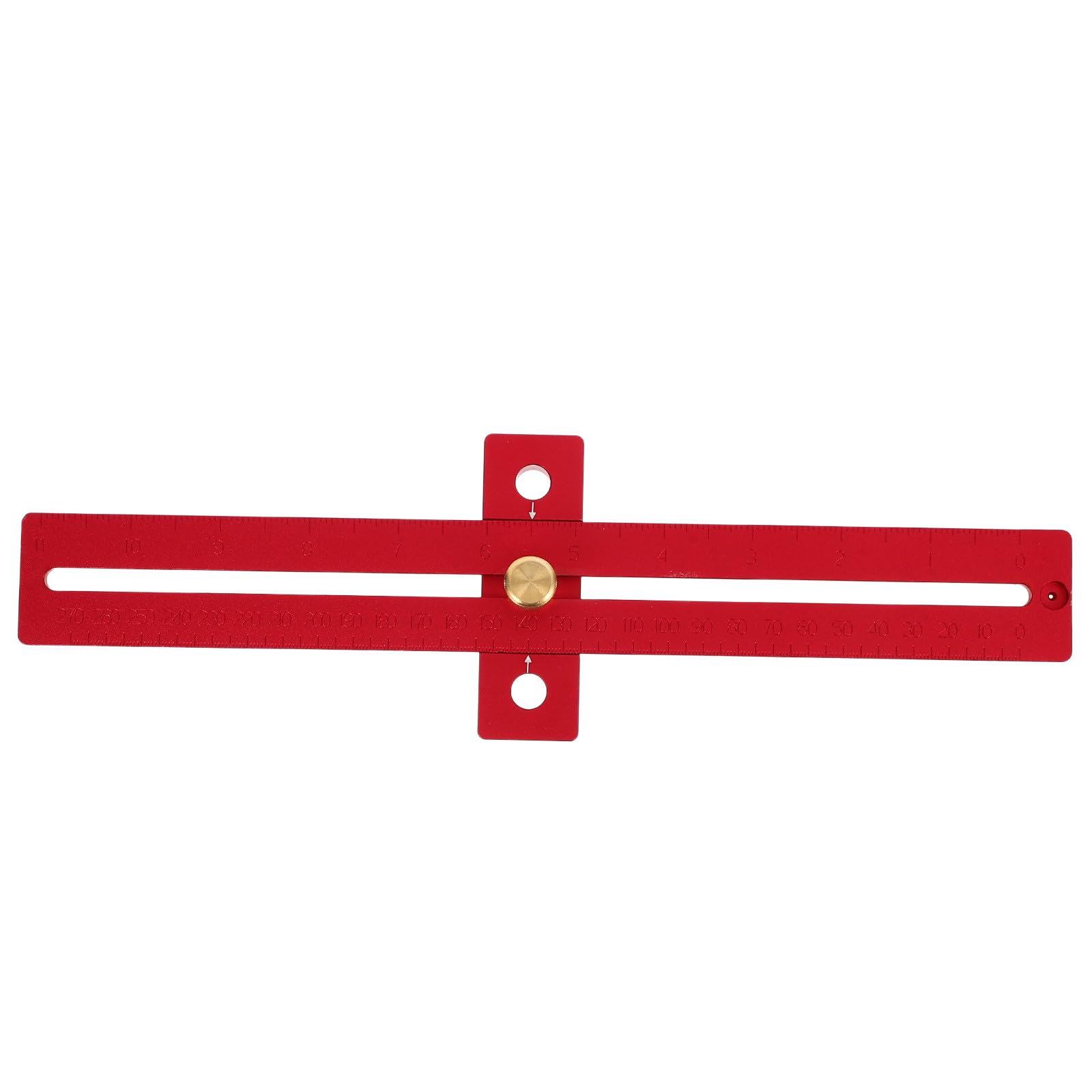 Regla de Marcado Ajustable para Carpintería de Aleación de Aluminio T-270 Herramienta Portátil de Medición y Posicionamiento Precisa para y Carpinteros Uso Exteriores