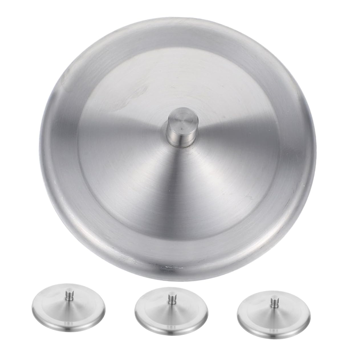 DECHOUS 4Pcs Stainless Steel Mug Covers Splash Lids for Hot Beverages Fit for Coffee Tea and Camping Fresh Keeping Replacement Seal Cap