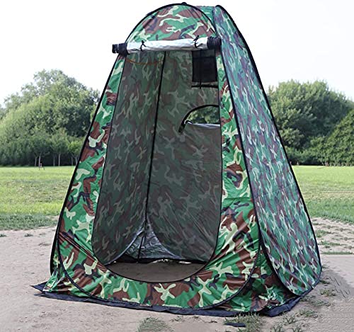 GNASTAS Camouflage Foldable Portable Pop-Up Tent/Zipper Tent for Outdoor Camping, and Picnic, Dress Changing Tent, Cloth Changing Tent, Shower Tent (Camouflage Green)