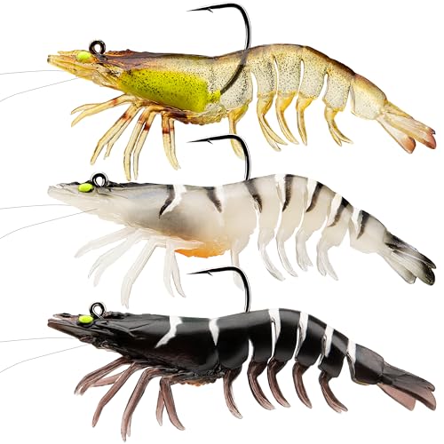 TRUSCEND Pre-Rigged Fishing Jigs, 1:50 Super Durable TPE Bass Fishing...