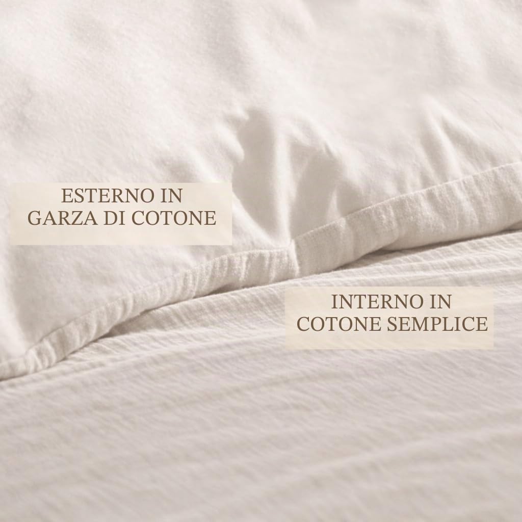 KGS Parure da letto in garza di cotone, 220 x 240 cm, vari colori (Terracota)