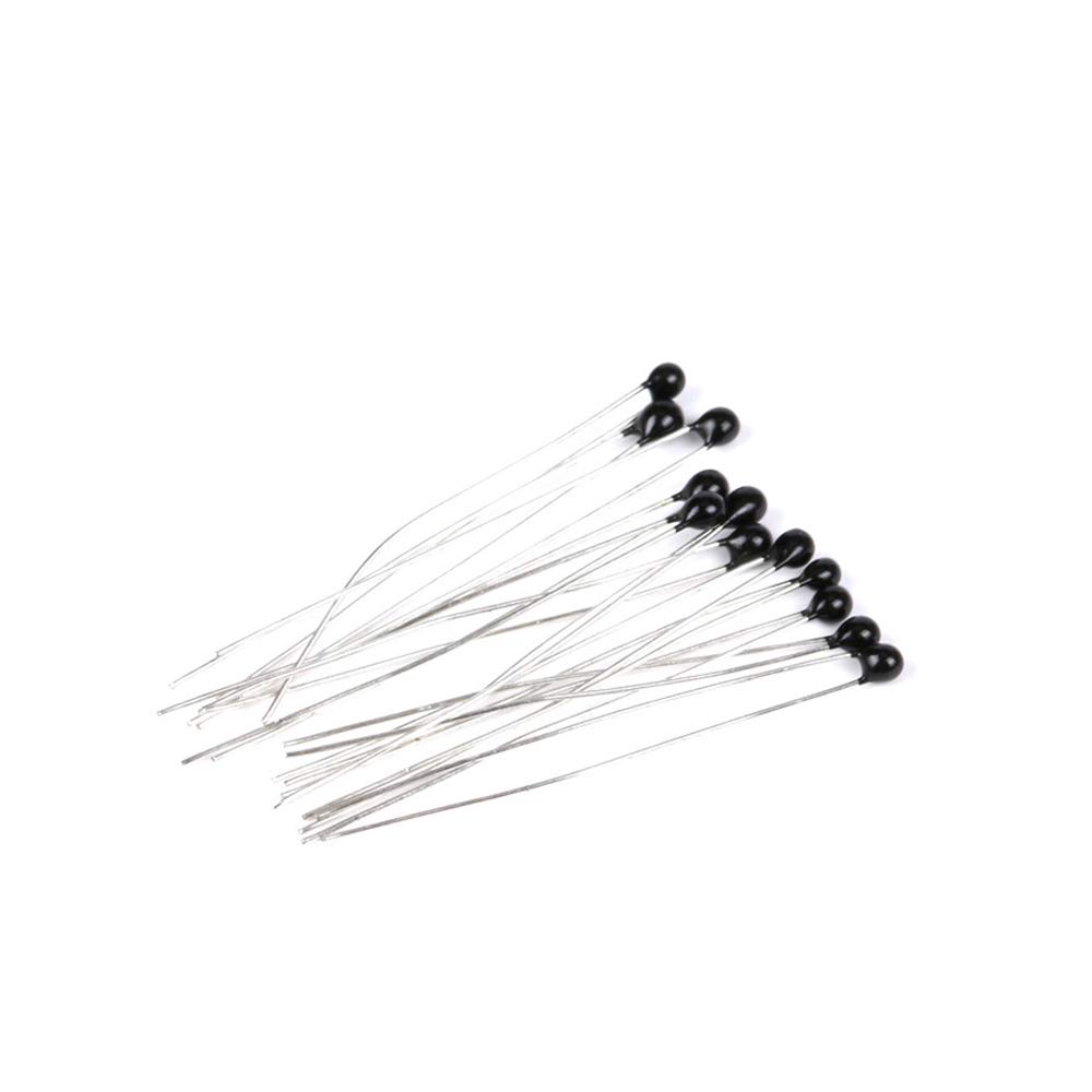 10 stuks 1K / 5K / 10K Ohm MF52B thermistor weerstanden hoge gevoeligheid 60 mm geëmailleerde draad temperatuursensor (10 K