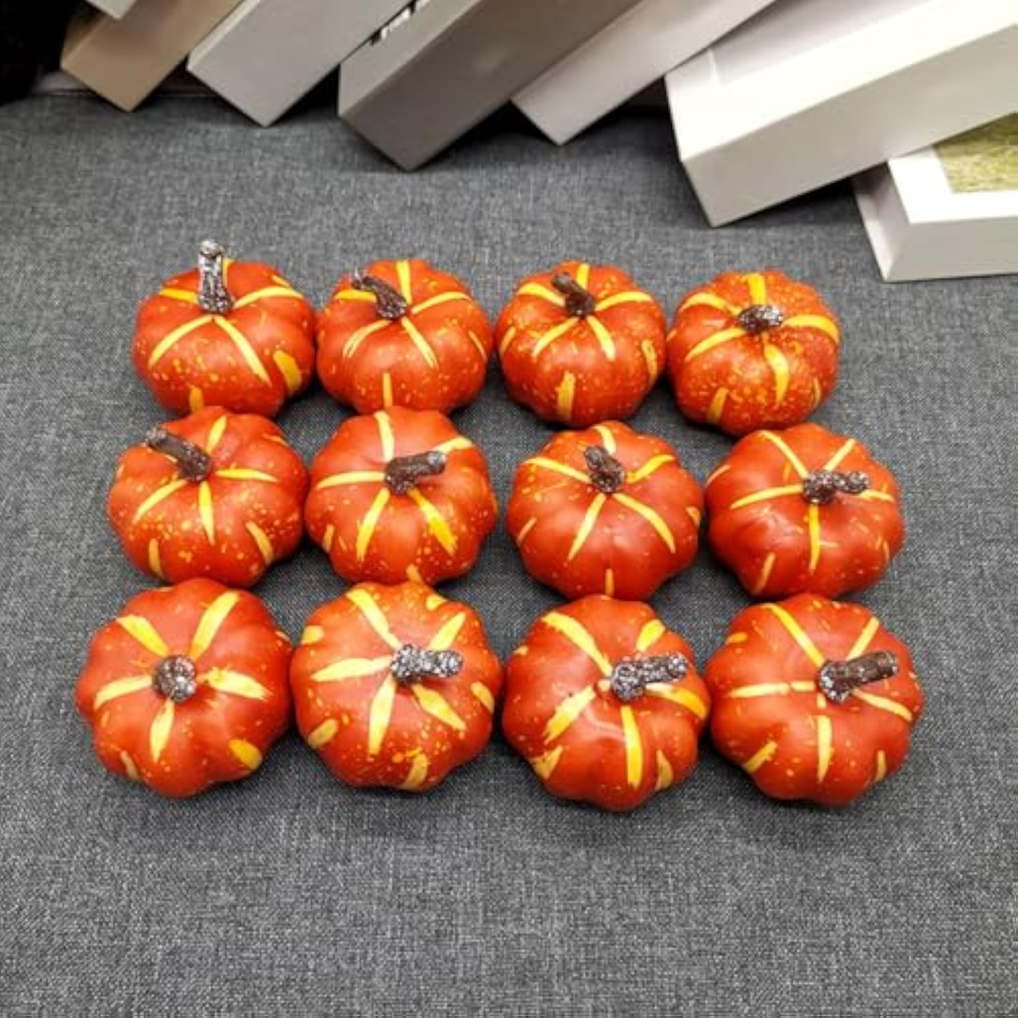 Artificial Pumpkins Decorative Set for Dining Table Party