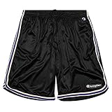 Champion Shorts, Big and Tall Shorts for Men, Classic Mesh Mens Shorts Black