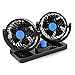 Ventilador de Refrigeración para Coche 12V Velocidad Ajustable 360 Grado Giratorio Silencioso Ventilación Fan MoTree para Coche Furgoneta SUV
