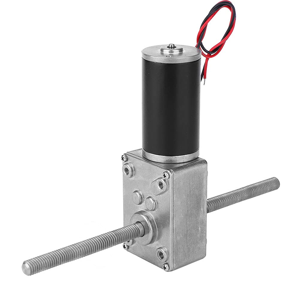 Worm Gear Motor, Quiet Operation Structure Dual Shaft Turbo Worm Gear Motor, Durable for Machine Factory(Reduction Ratio 200)