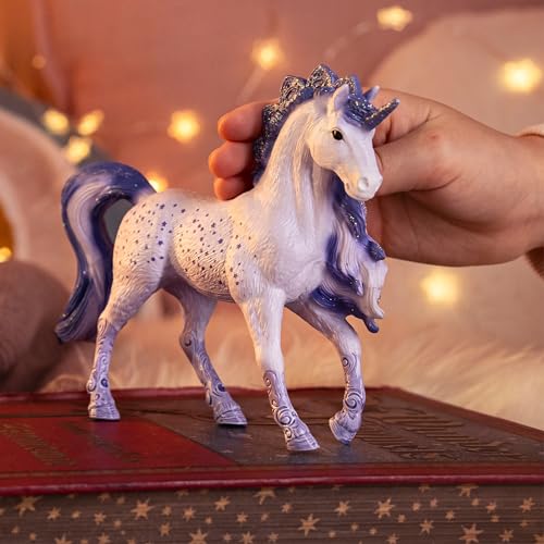 Image of Schleich Bayala - Cosmos Unicorn Stallion Toy Figurine - Kids 5+ | 70858 | Unicorn Figurine, Fantasy Toy for Girls 5+, Magical Collectible, Screen-Free Imaginative Pretend Play, Fairy Animal Figure