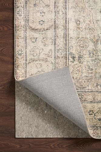 Loloi Loloi- Grip Rug Pad, ULTSS Grey 8'-0" x 10'-0", .01" Thick, Grey, 1/4 inch, Reversible, Soft, Cushion, Low Profile, Hardwood, Carpet, Tile, Vinyl, Linoleum, Multi Surface, Trim to fit, Rug Pad - Image 5