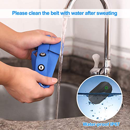 Image of COOSPO Bluetooth Heart Rate Monitor,BLE ANT+ Heart Rate Chest Strap Monitor,Dual HRM Heart Rate Sensor Compatible with Peloton,Zwift,DDP Yoga,Strava,Polar,Wahoo,Garmin Watches,GPS Bike Computers