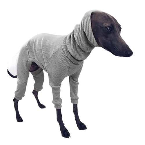 Italienische Windhund-Kleidung, Wintermantel for Hunde, Pyjama-Einteiler, vierbeiniger Rollkragenpullover, Stretch-Windhund-Bekleidung, Haustier-Kleidung, Mantel-Outfit for mittelgroße und große Hunde