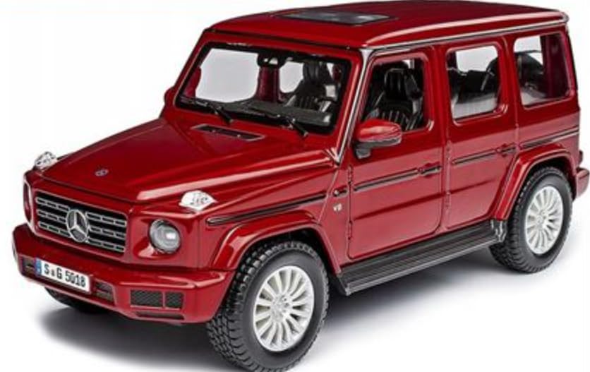 Amazon | ミニカー 1/24 メルセデスベンツ G-Klasse ゲレンデ 赤