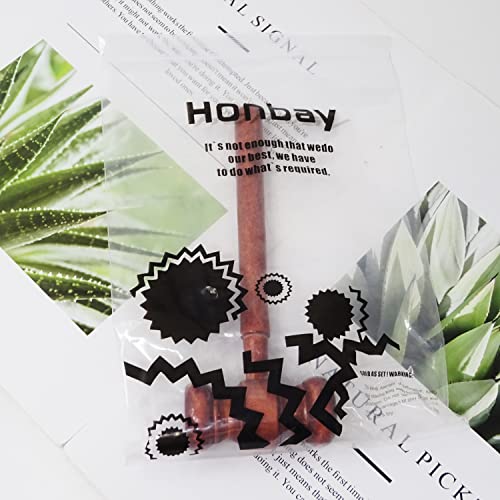 Honbay Judge Gavel Costume Accessory, Justice Costume Accessories Props, Wooden Courtroom Gavel For Halloween Cosplay Party #TOP4