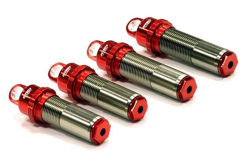 Integy RC Model CNC Machined Threaded Shock Body (4) Designed for Axial 1/10 Exo Off-Road