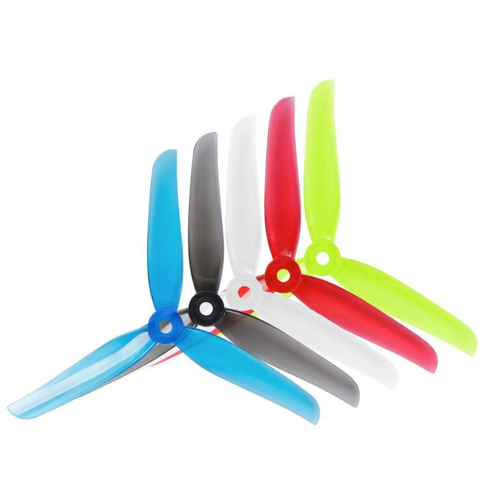 ALPGEN16pcs/8pairs /Fit For Nazgul 5140 5inch 3 Blade/tri-blade Propeller Prop Compatible/Fit For XING-E 2207 Motor For FPV Drone Part Replacement Propeller (Color : Mixed color)