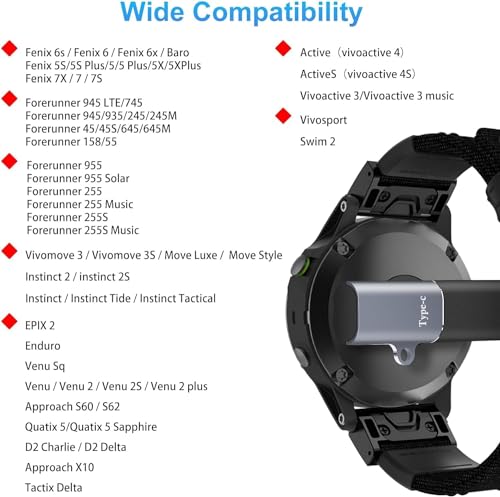 Image of Tobo USB C Watch 90 Angle Adapter Connector, Type C to Charging Right Angle Converter Coupler, for Smartwatch /Bracelet, Blue Gray