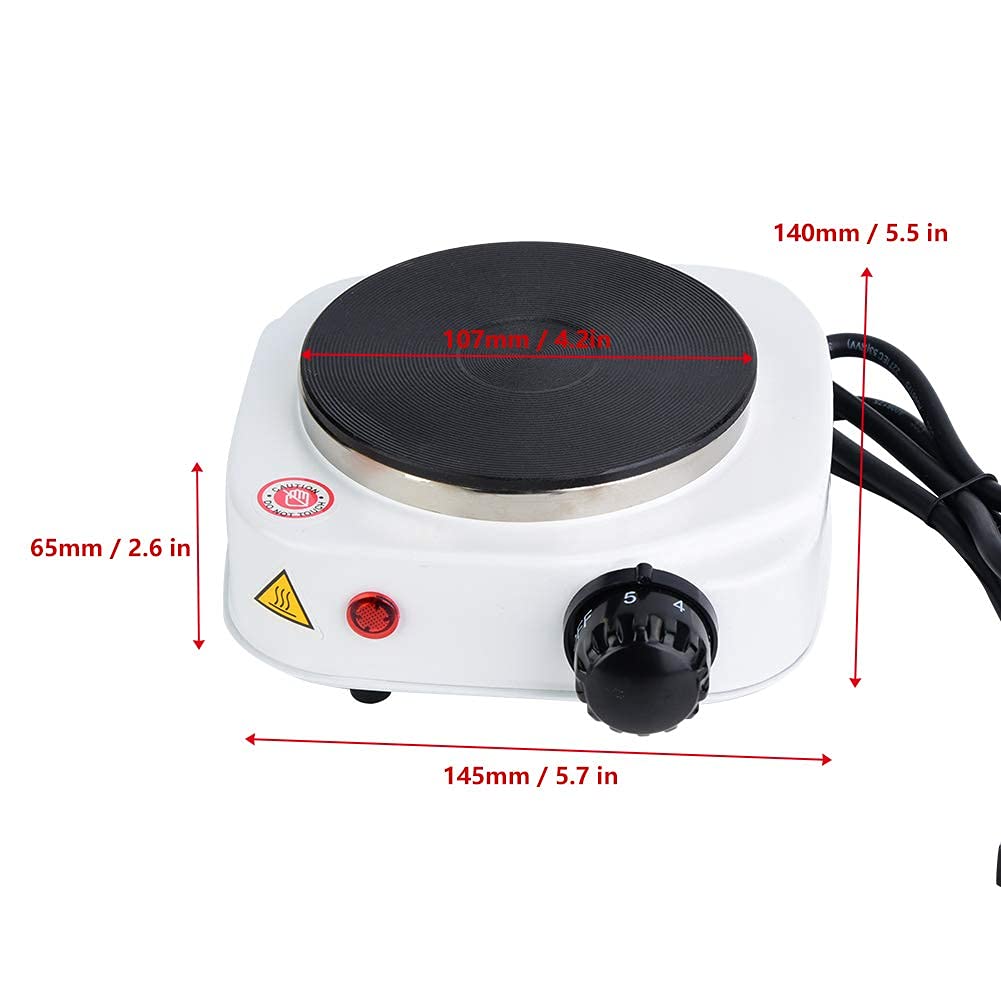 500W Mini Electric Heater Stove Hot Cooker Plate Milk Water Coffee Heating Furnace Multifunctional Kitchen Appliance US Plug(US Plug)