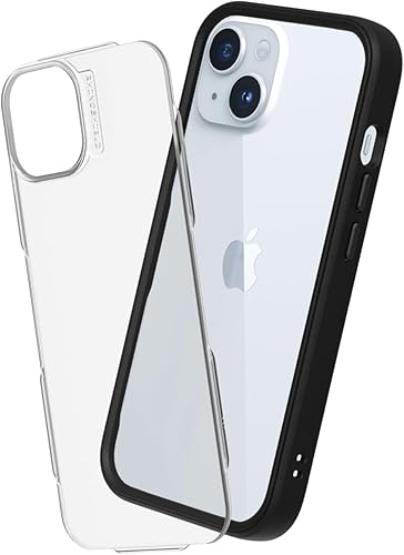 RhinoShield Mod NX - Funda modular compatible con iPhone 15, funda protectora personalizable con absorción de golpes y protección contra caídas de