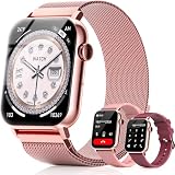 Trendia Smart Watches for Women - 1.83'' HD 2026 Fitness Tracker with Answer and Make Calls with Heart Rate Sleep SpO2 Monitor 120+ Sport Modes IP68 Waterproof and Compatible iPhone and Android Pink