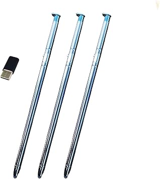 3 Pack Light Blue Touch Stylus Pen Replacement for LG Stylo 6 Stylus 6 Q730AM Q730VS Q730MS Q730PS Q730CS Q730MA LCD Touch Pen Stylus Pen + Type-c Adapter