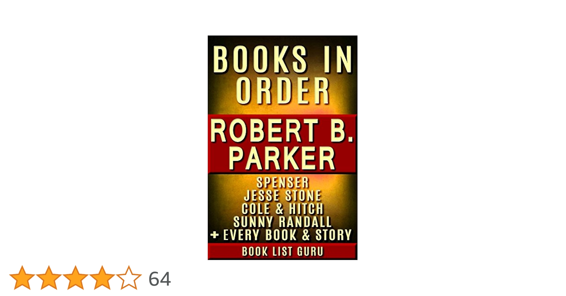 Robert B Parker Books in Order: Spenser series, Jesse Stone
