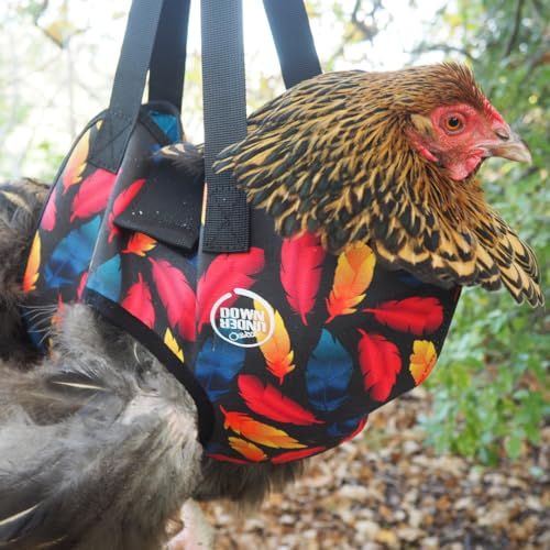 Image of DOWN UNDER OUTDOORS Chicken Carrier Sling Holder Bag with Handle, Chicken Accessories for Foot Treatment, Medic, Leg Injuries, Bumblefoot, Poultry Farm Carrying, Transport, Three Sizes (Small)