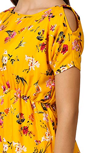 Image of KLOOK Crepe Pleated Dress (Bumblebee Yellow)
