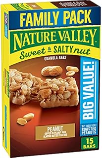 Nature Valley Granola Bars, Sweet and Salty Nut, Peanut Granola Bars, 18.5 oz, 15 ct