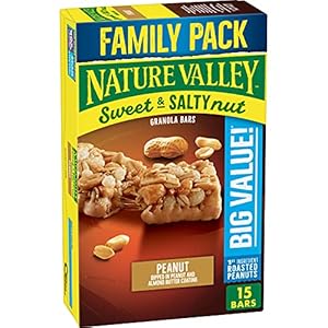 Nature Valley Granola Bars, Sweet and Salty Nut, Peanut, 1.2 oz, 15 ct