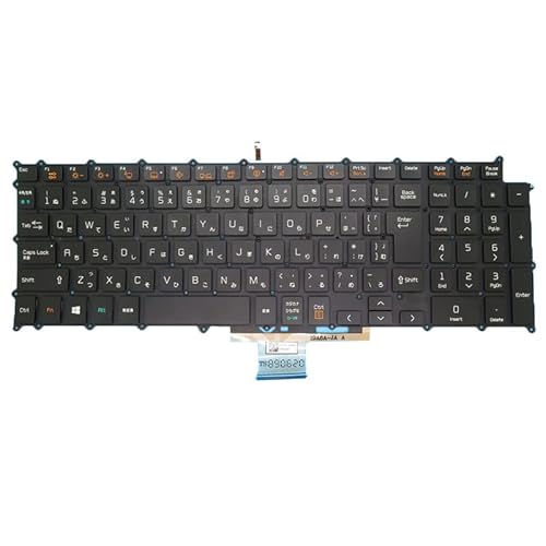 バックライトなし ノートパソコンキーボード に適合する LG 17Z95N 17Z95N-G.AAS9U1 17Z95N-G.AA78B 日本語 JP ブラック フレームなし