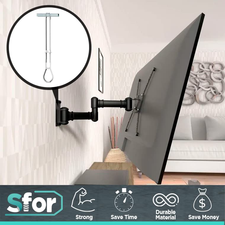 Miniatura 9 de SFOR - Paquete de 100 anclajes de palanca de 14 pulgadas con pernos - Anclajes para paneles de yeso, pernos de pared y pernos para paneles de yeso,