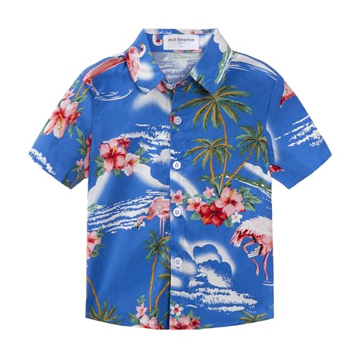 Chemise à manches courtes pour garçon imprimé hawaïen Mud Kingdom