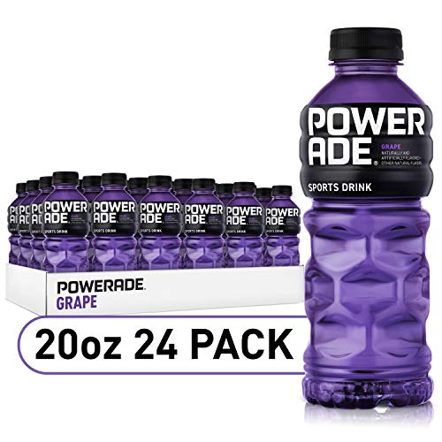 POWERADE, Electrolyte Enhanced Sports Drinks w/ vitamins, Grape, 20 fl oz, 24 Pack