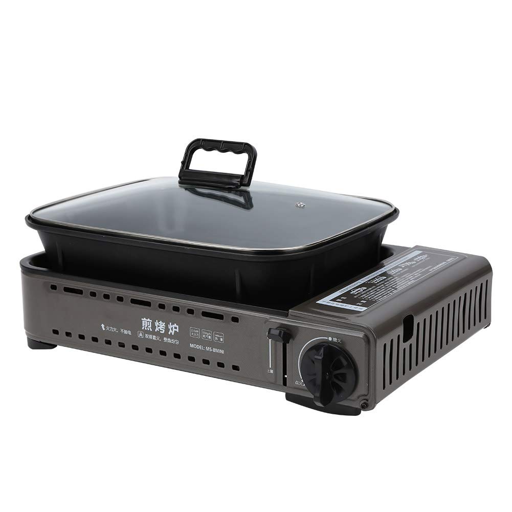 Buy Butane Stove, Stainless Steel Removable Grill Pan Integration
