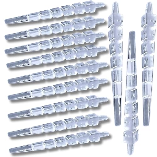 Tweekers Transparent Shims – Invisible Precision Leveling Wedges for Cabinets, Baseboards, Countertops &amp; Toilets – Professional Finish Carpentry Tool – Interior Home Install – 12 Pack