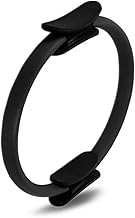 GOCART WITH G LOGO Yoga Circle Exercise Pilates Ring with Full Body Toning Fitness for Stretching, Relaxation (Black)