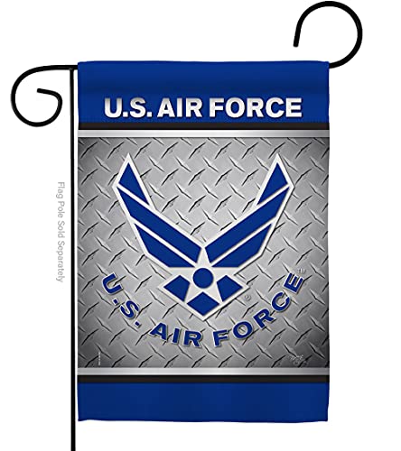 US Air Garden Flag Armed Forces USAF United State American Military Veteran Retire Official House Decoration Banner Small Yard Gift Double-Sided 13x 18.5 Made In USA 13 X 18.5