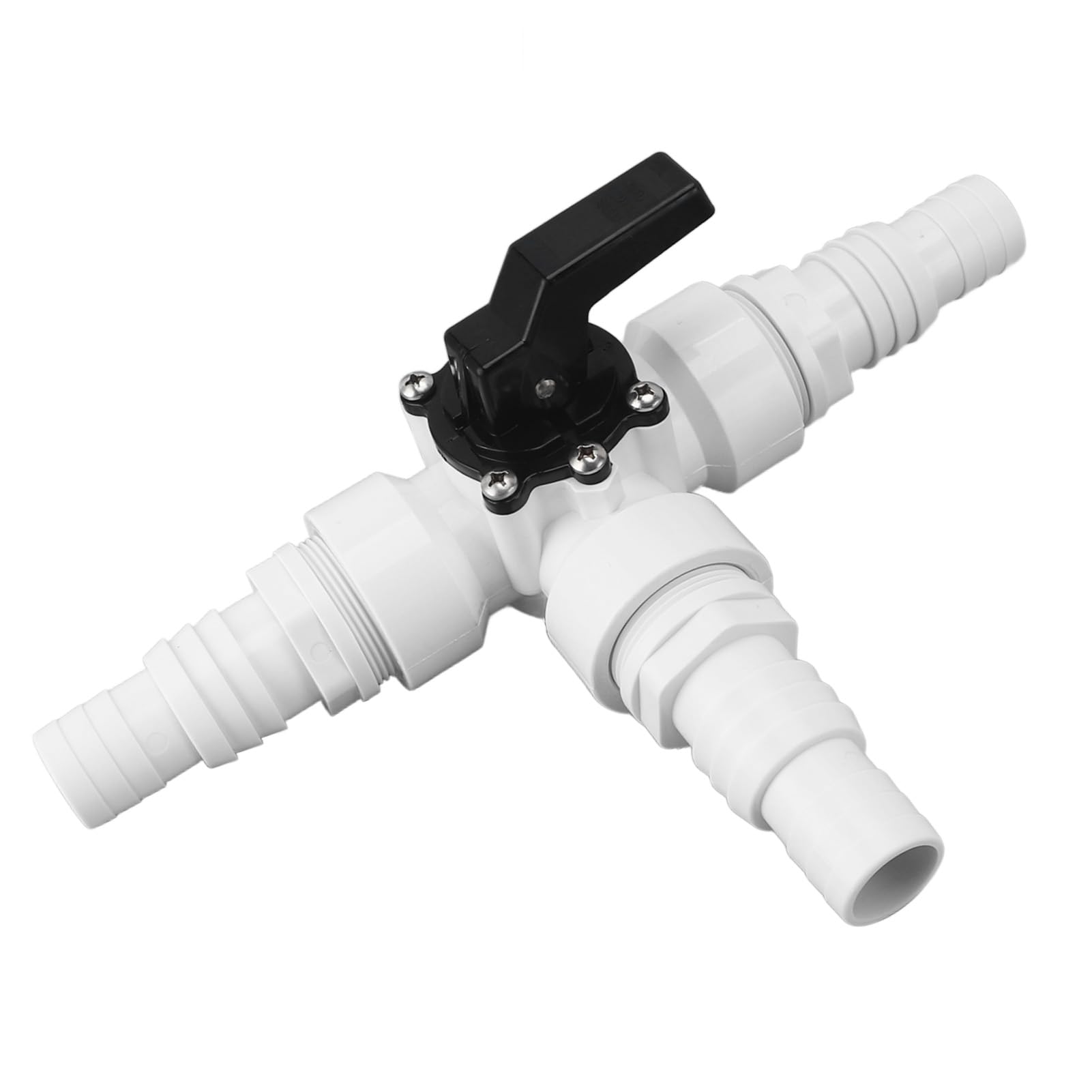 Generic Trójdrożny Zawór Przełączający Trwały Adapter ABS PCV do Basenu Ogrodowego Gwint żeński 1,25 "1,5"