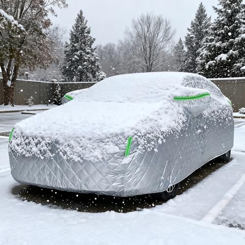 Anti-Hail Car Cover Compatible with Toyota Urban Cruiser Hyryder Hail Protector Full Exterior Cover Thickened All-Weather Waterproof Dust Snow Scratch-Resistant Soft Lining Hail Blanket for Car/Silver