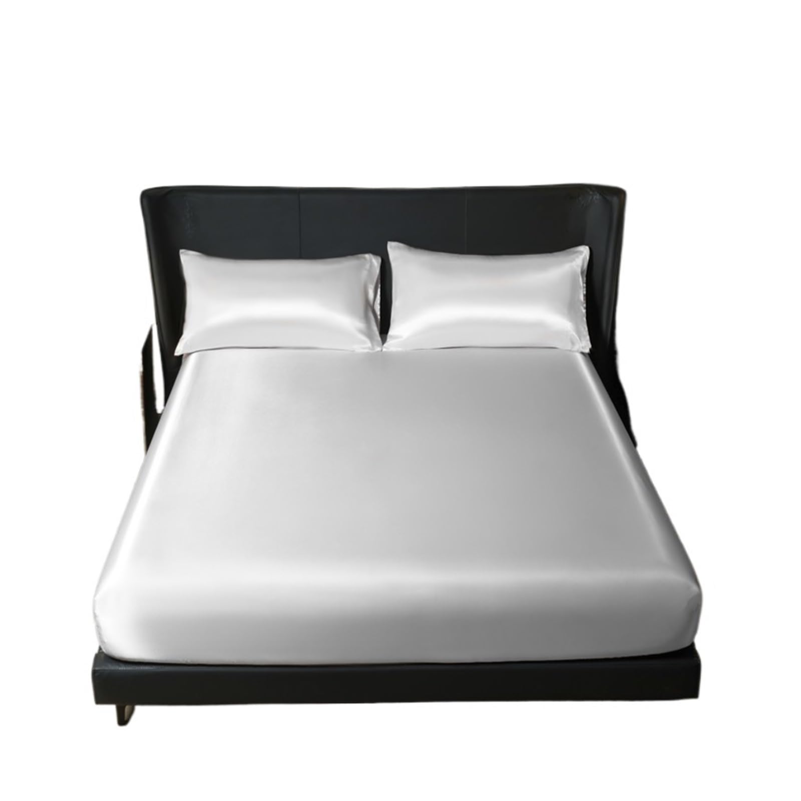 Cubre Colchón Impermeable Sábana Ajustable de Seda sintética con Bandas elásticas y Funda colchón Antideslizante(Color-03,Queen)