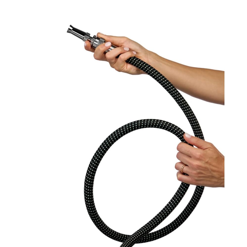 TUBO IRRIGAZIONE GIARDINO ESTENSIBILE 20mt + RACCORDI CROMATI AQUAJET COLORTAP